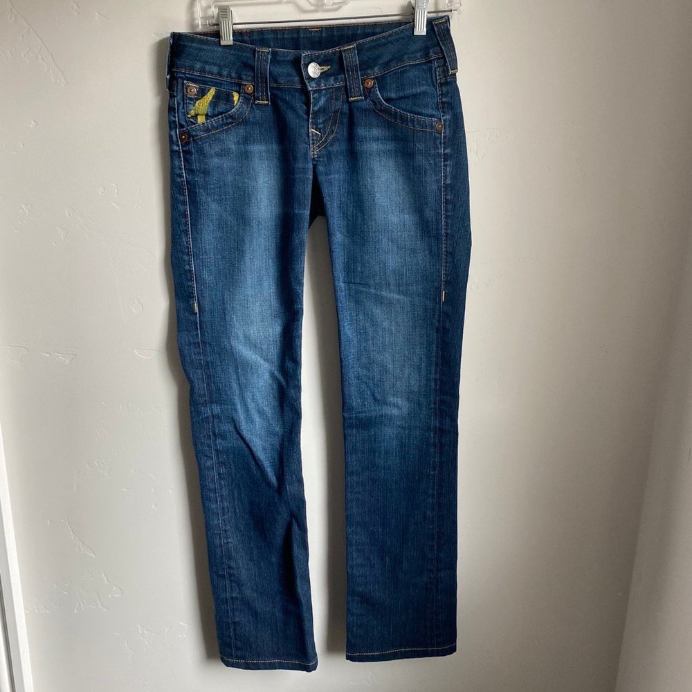True Religion Womens Straight Leg Jeans Size 26